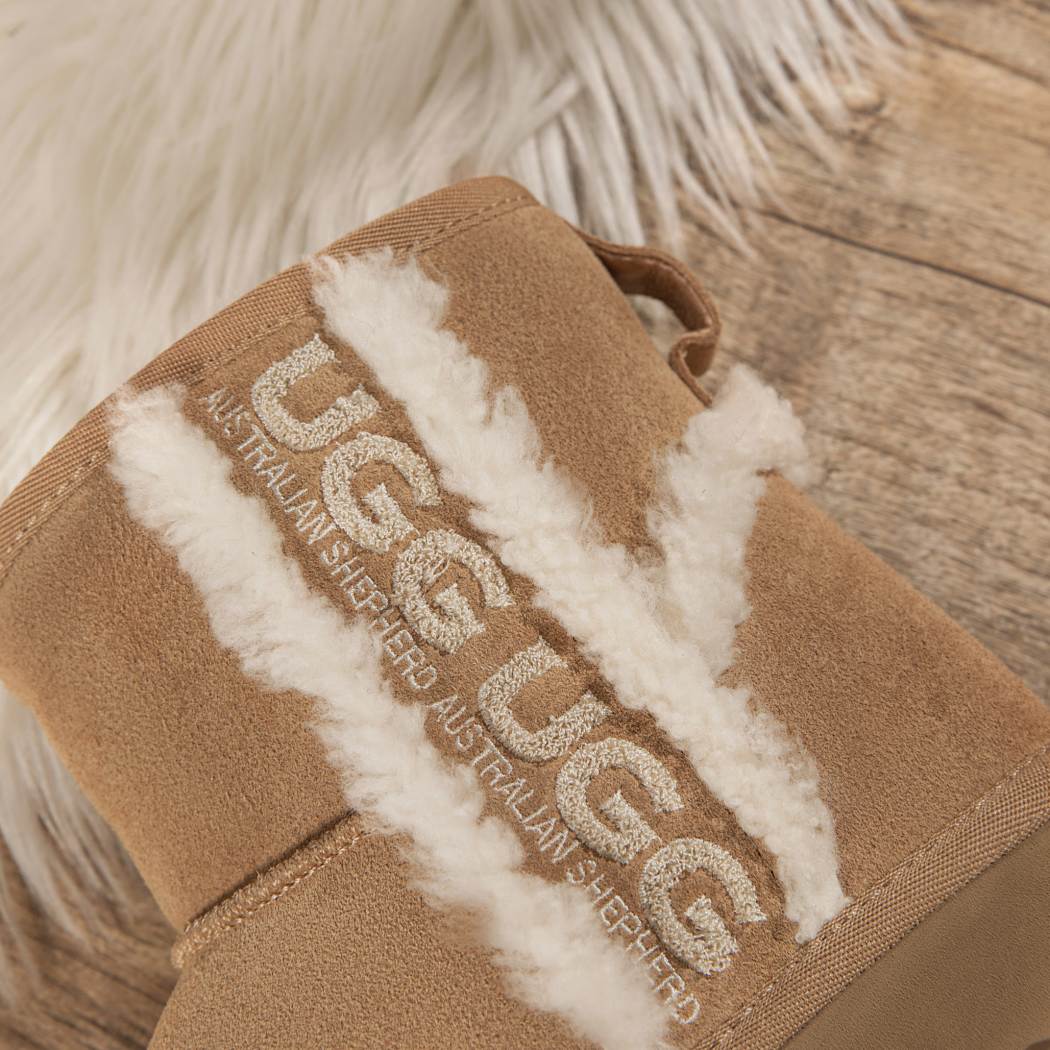 AUSTRALIAN SHEPHERD® UGG Boots Sheepskin Wool Shearling Lined Ankle Mini Darby AS 3078