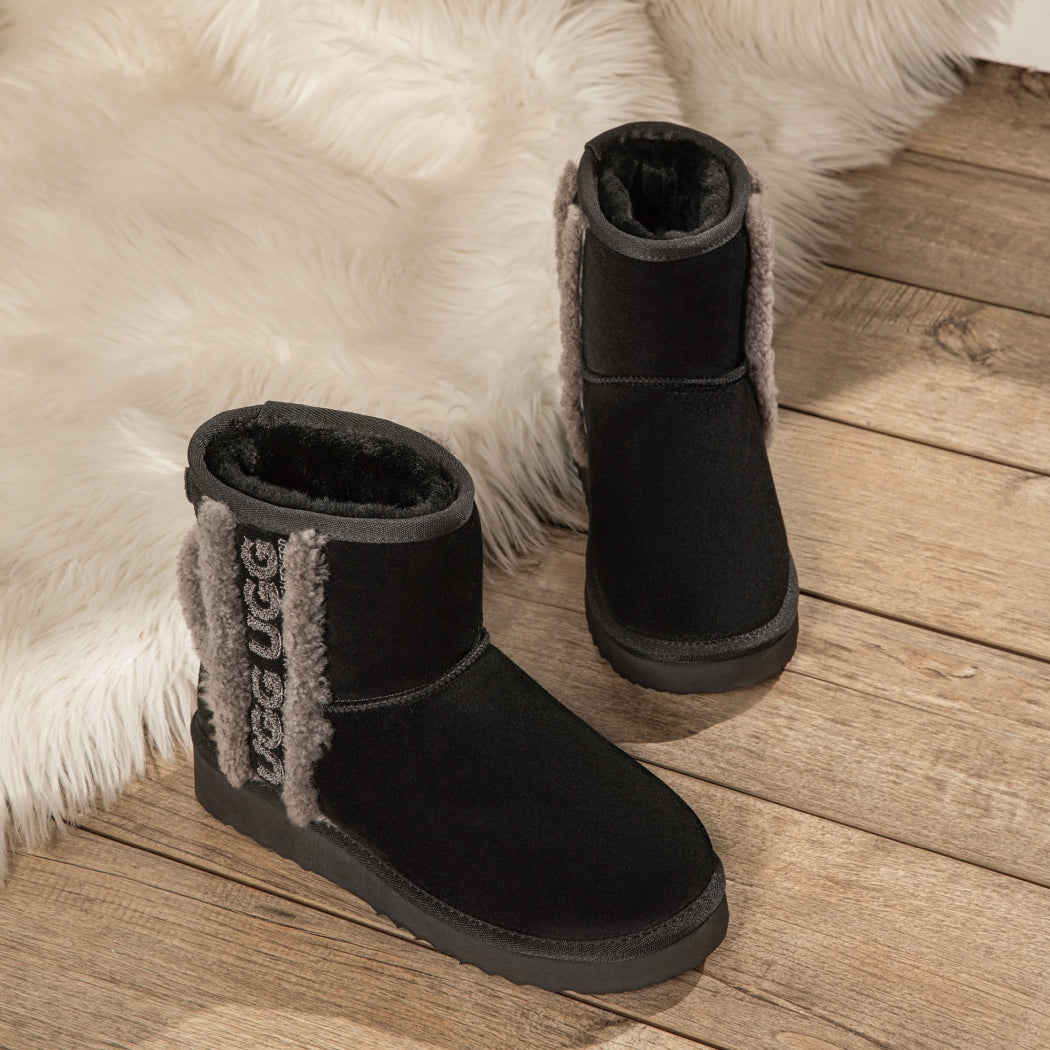 AUSTRALIAN SHEPHERD® UGG Boots Sheepskin Wool Shearling Lined Ankle Mini Darby AS 3078