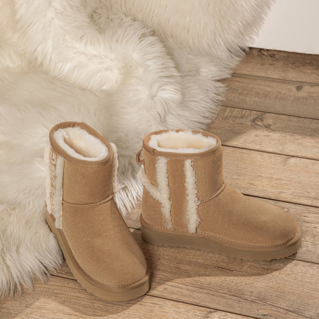 AUSTRALIAN SHEPHERD® UGG Boots Sheepskin Wool Shearling Lined Ankle Mini Darby AS 3078