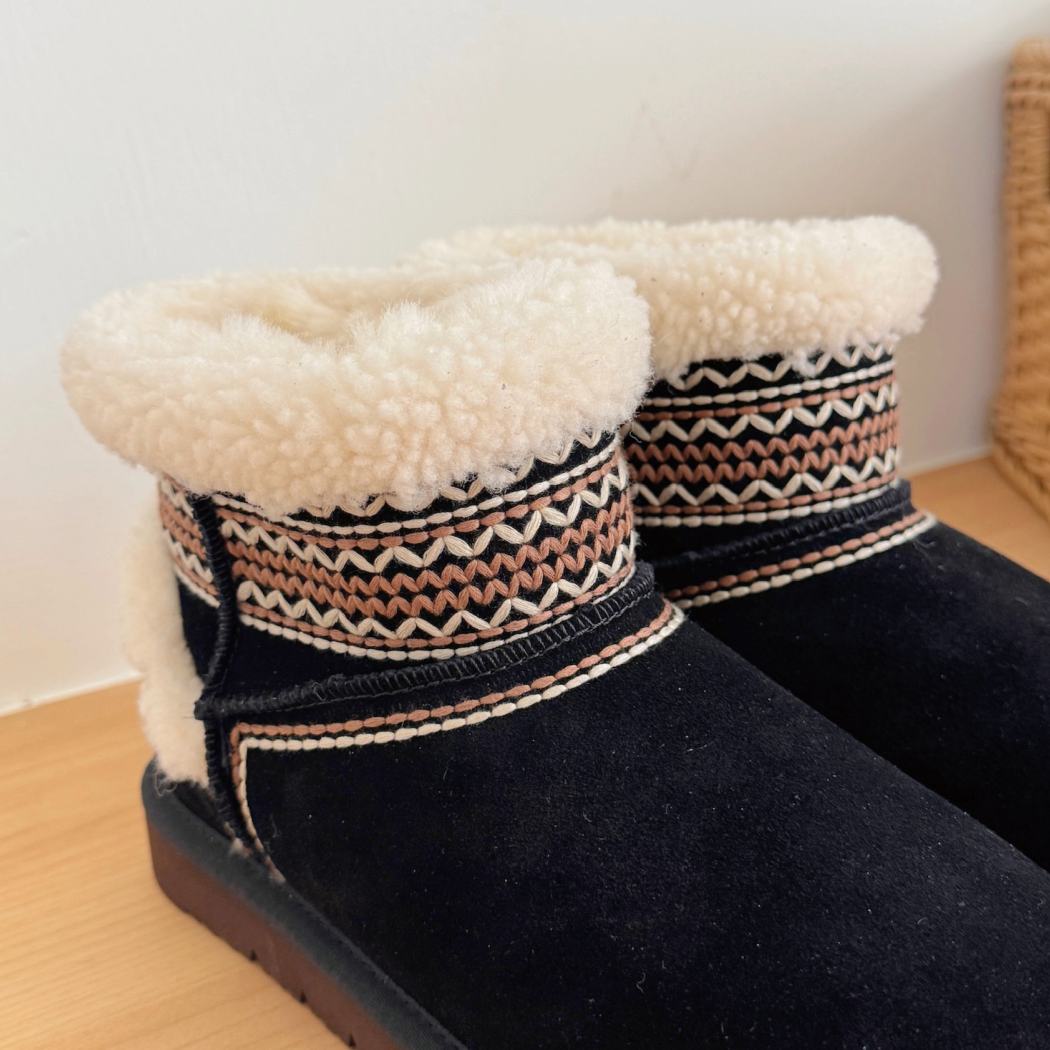 AUSTRALIAN SHEPHERD® UGG Boots Sheepskin Wool Shearling Knitted Mini 3096