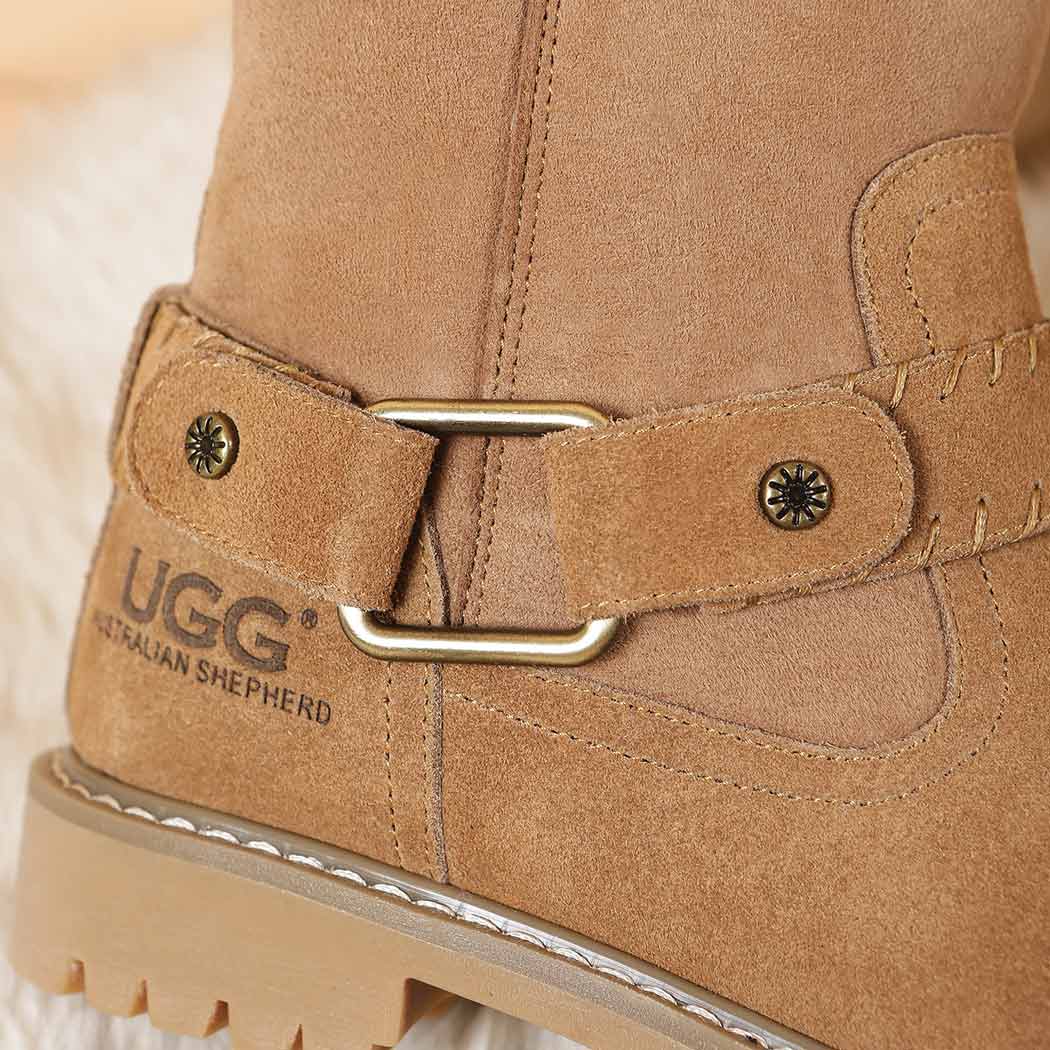 AUSTRALIAN SHEPHERD® UGG Boots Women Sheepskin Wool Mid-Calf Sarah AS 4003