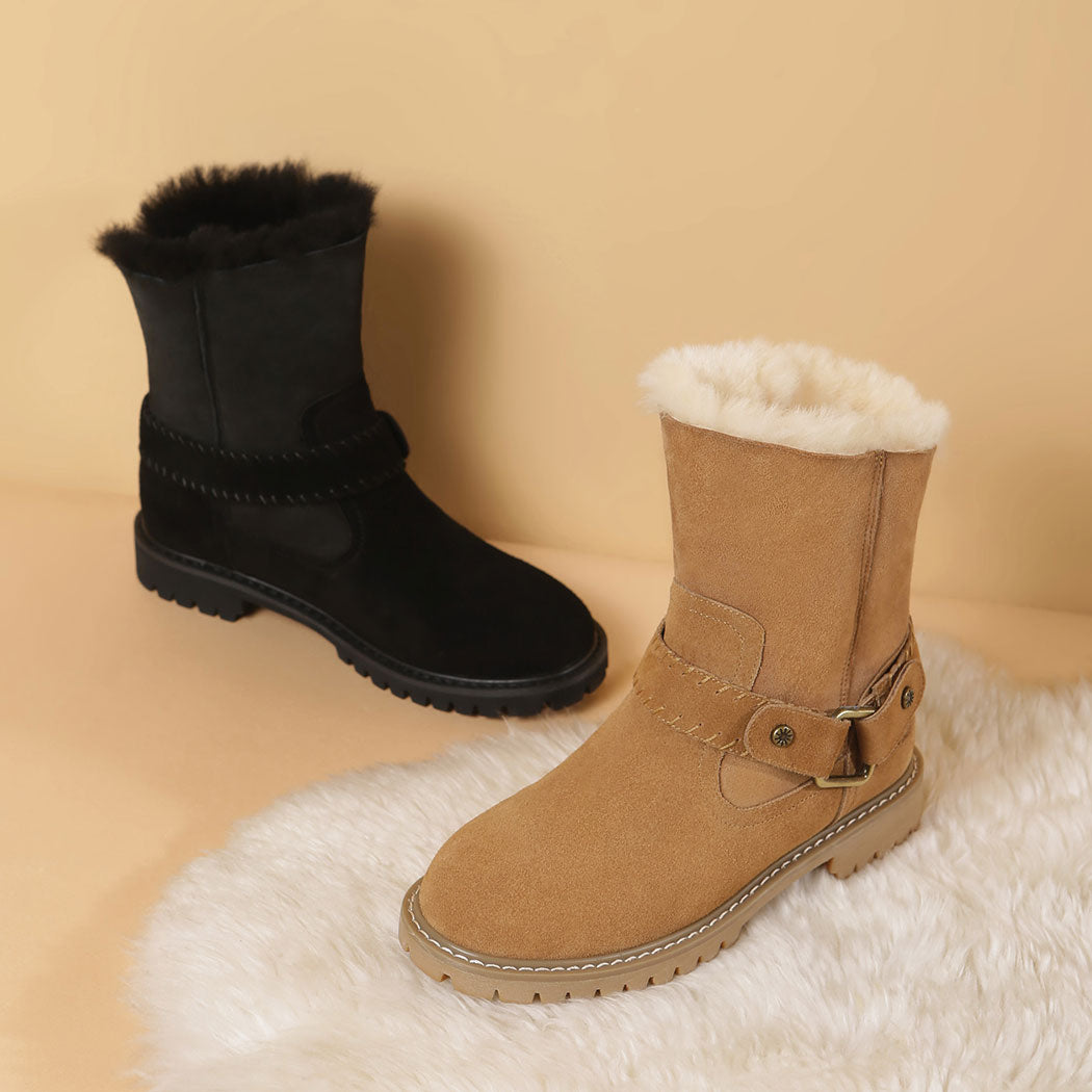 AUSTRALIAN SHEPHERD® UGG Boots Women Sheepskin Wool Mid-Calf Sarah AS 4003