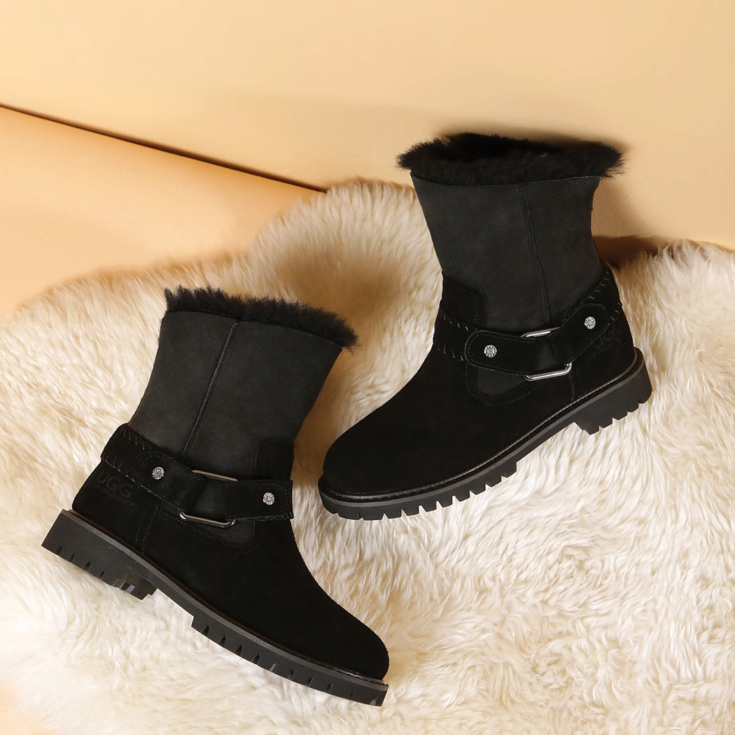 AUSTRALIAN SHEPHERD® UGG Boots Women Sheepskin Wool Mid-Calf Sarah AS 4003