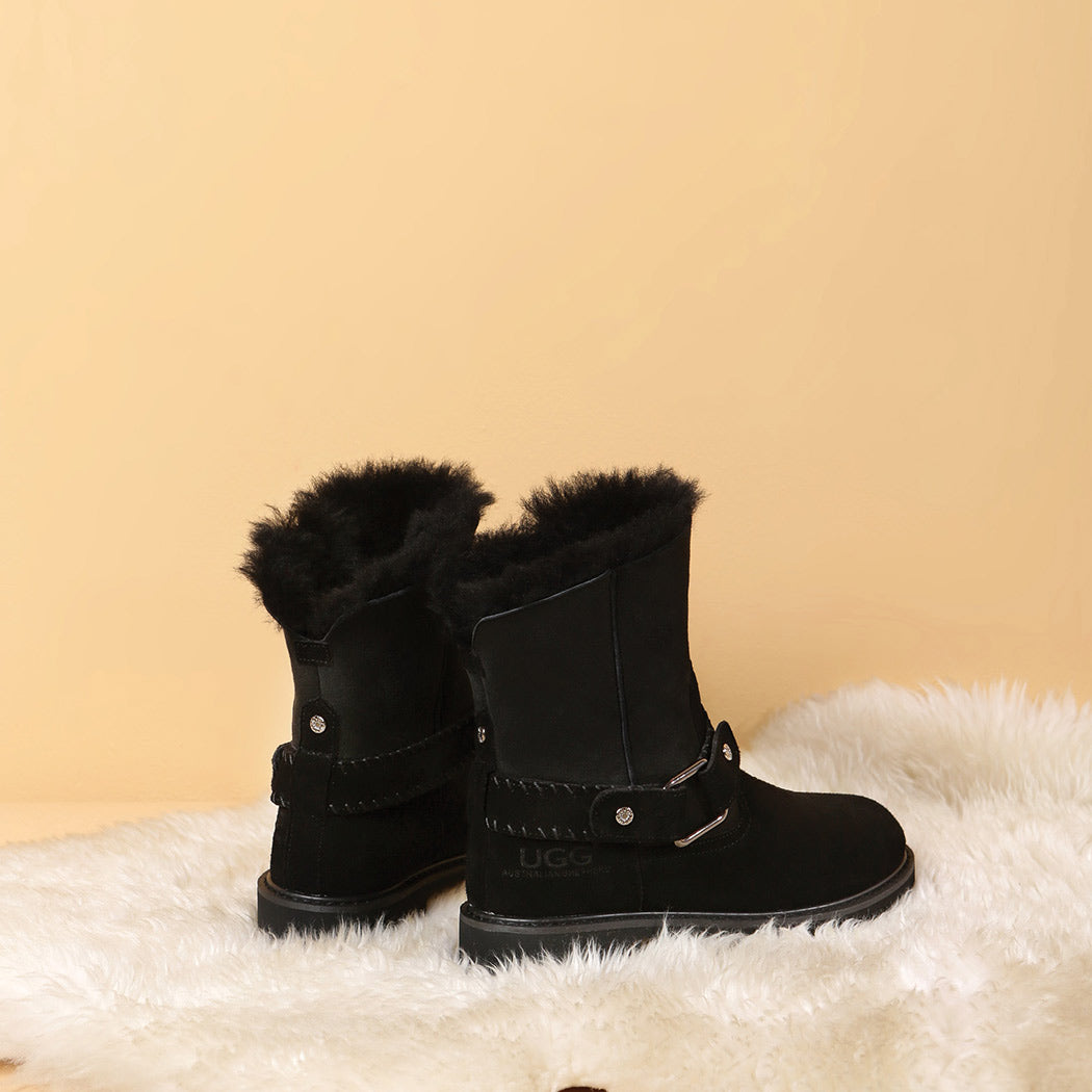 AUSTRALIAN SHEPHERD® UGG Boots Women Sheepskin Wool Mid-Calf Sarah AS 4003
