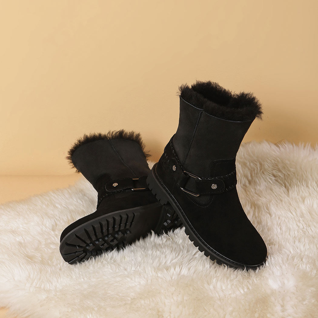 AUSTRALIAN SHEPHERD® UGG Boots Women Sheepskin Wool Mid-Calf Sarah AS 4003