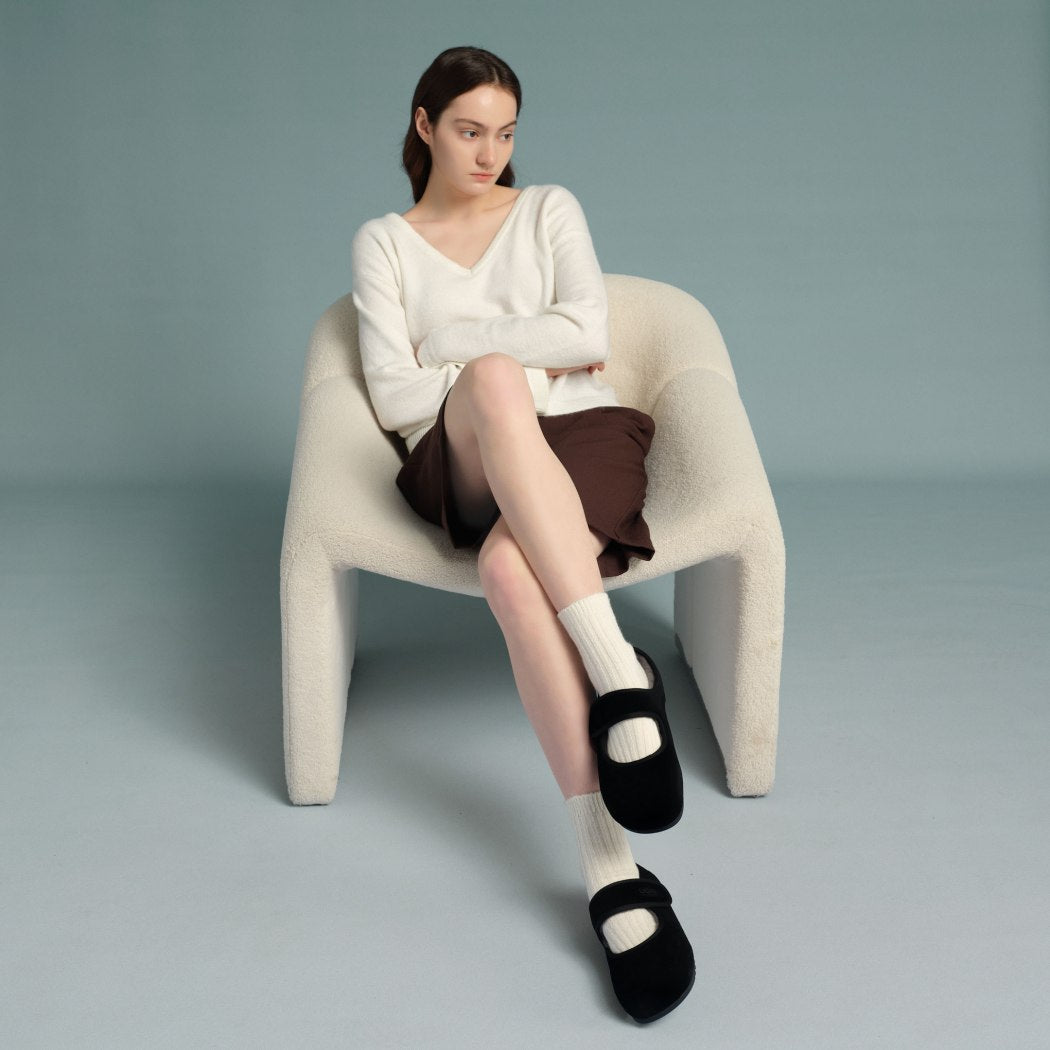 AUSTRALIAN SHEPHERD® UGG Slippers Sheepskin Wool Adjustable Strap Mary Jane Millie AS 7022
