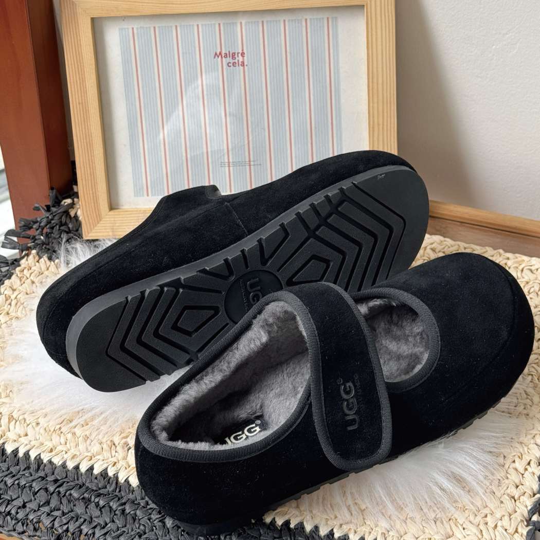 AUSTRALIAN SHEPHERD® UGG Slippers Sheepskin Wool Adjustable Strap Mary Jane Millie AS 7022
