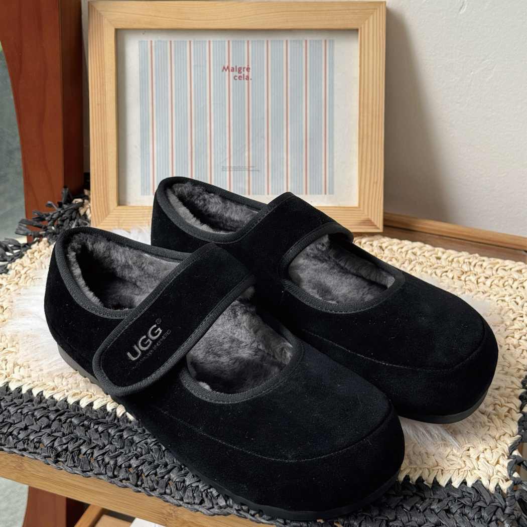 AUSTRALIAN SHEPHERD® UGG Slippers Sheepskin Wool Adjustable Strap Mary Jane Millie AS 7022