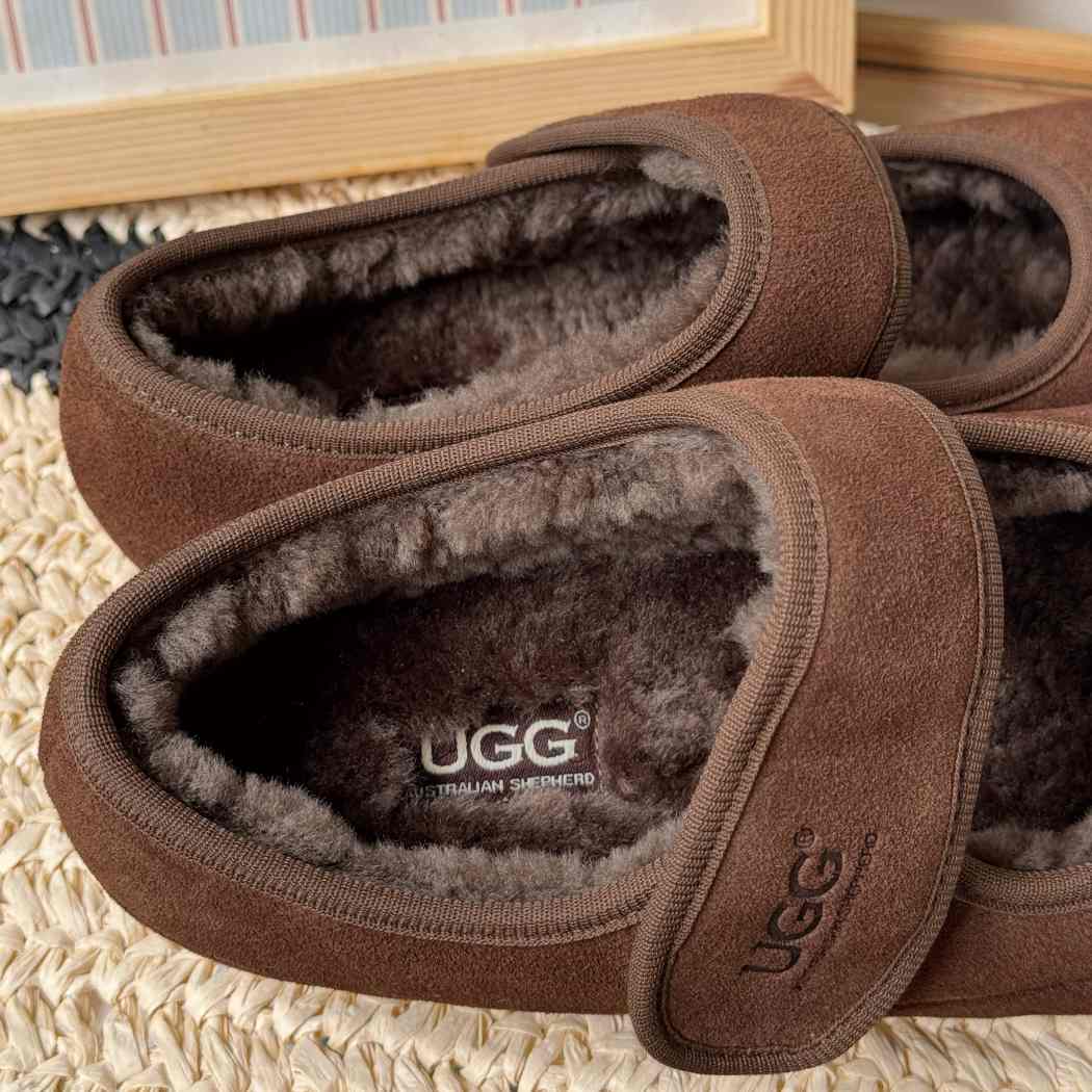AUSTRALIAN SHEPHERD® UGG Slippers Sheepskin Wool Adjustable Strap Mary Jane Millie AS 7022