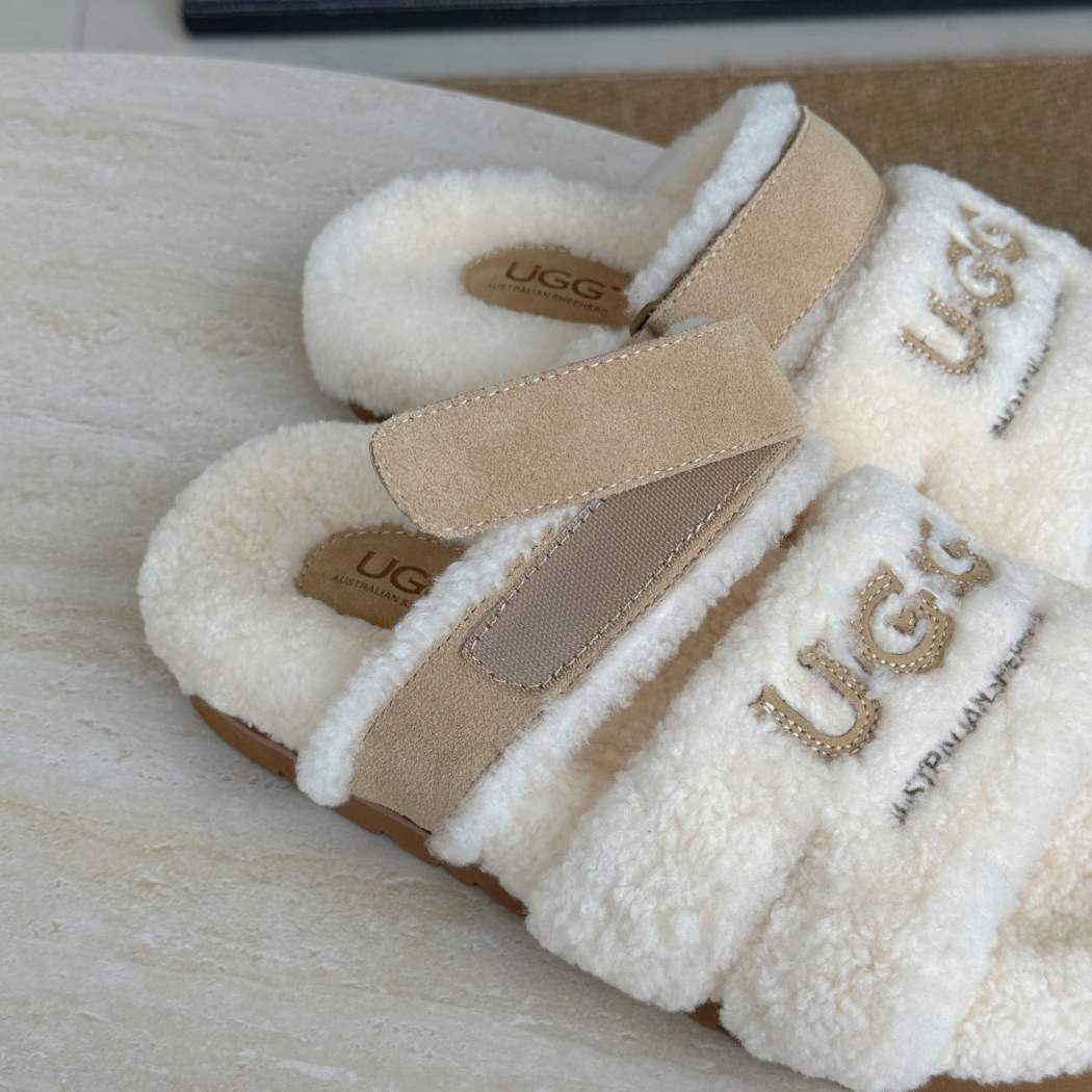 AUSTRALIAN SHEPHERD® UGG Woola Fluffy Slide Slippers AS 7053
