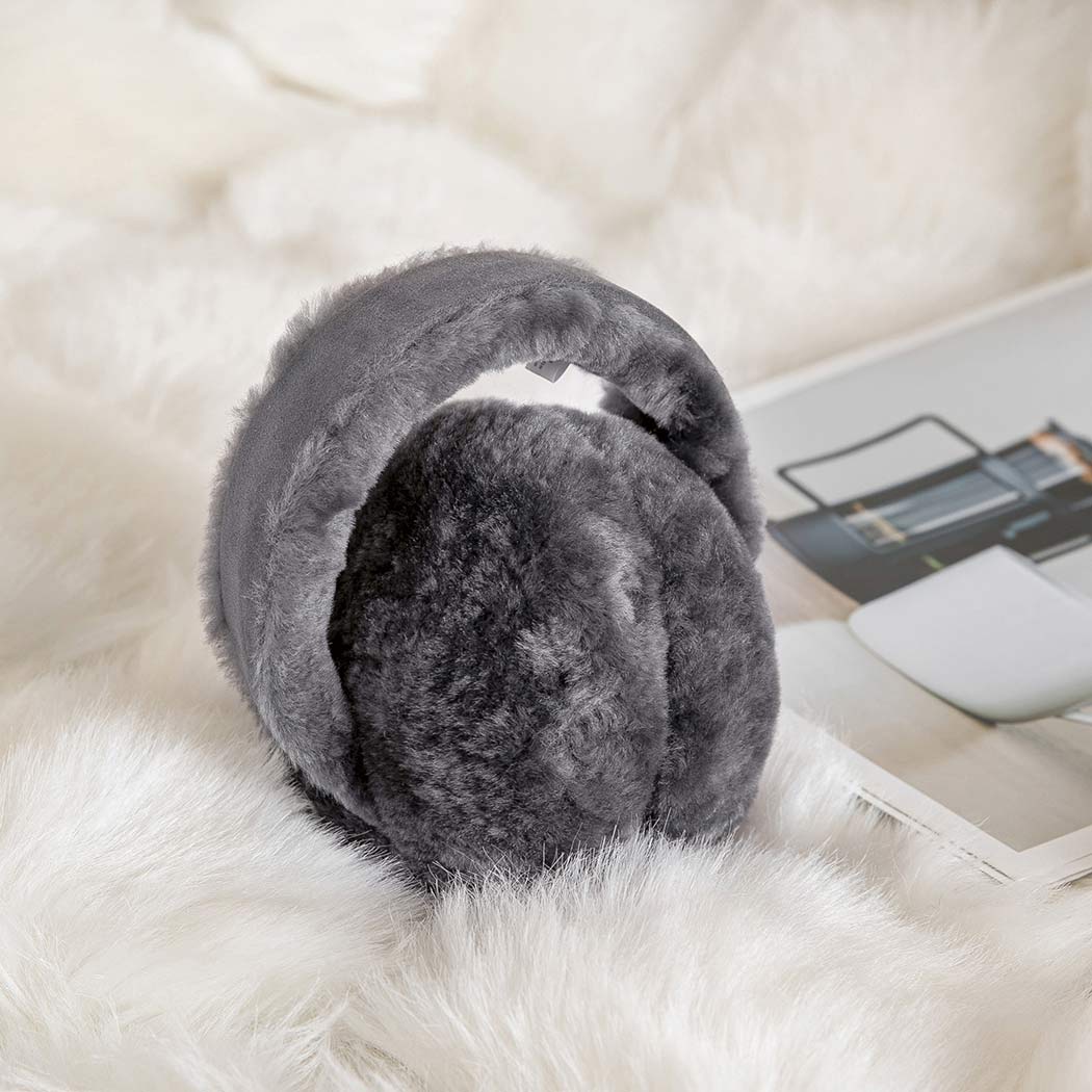 AUSTRALIAN SHEPHERD® UGG Kids Adjustable Sheepskin Wool Earmuff Connie ASA 016