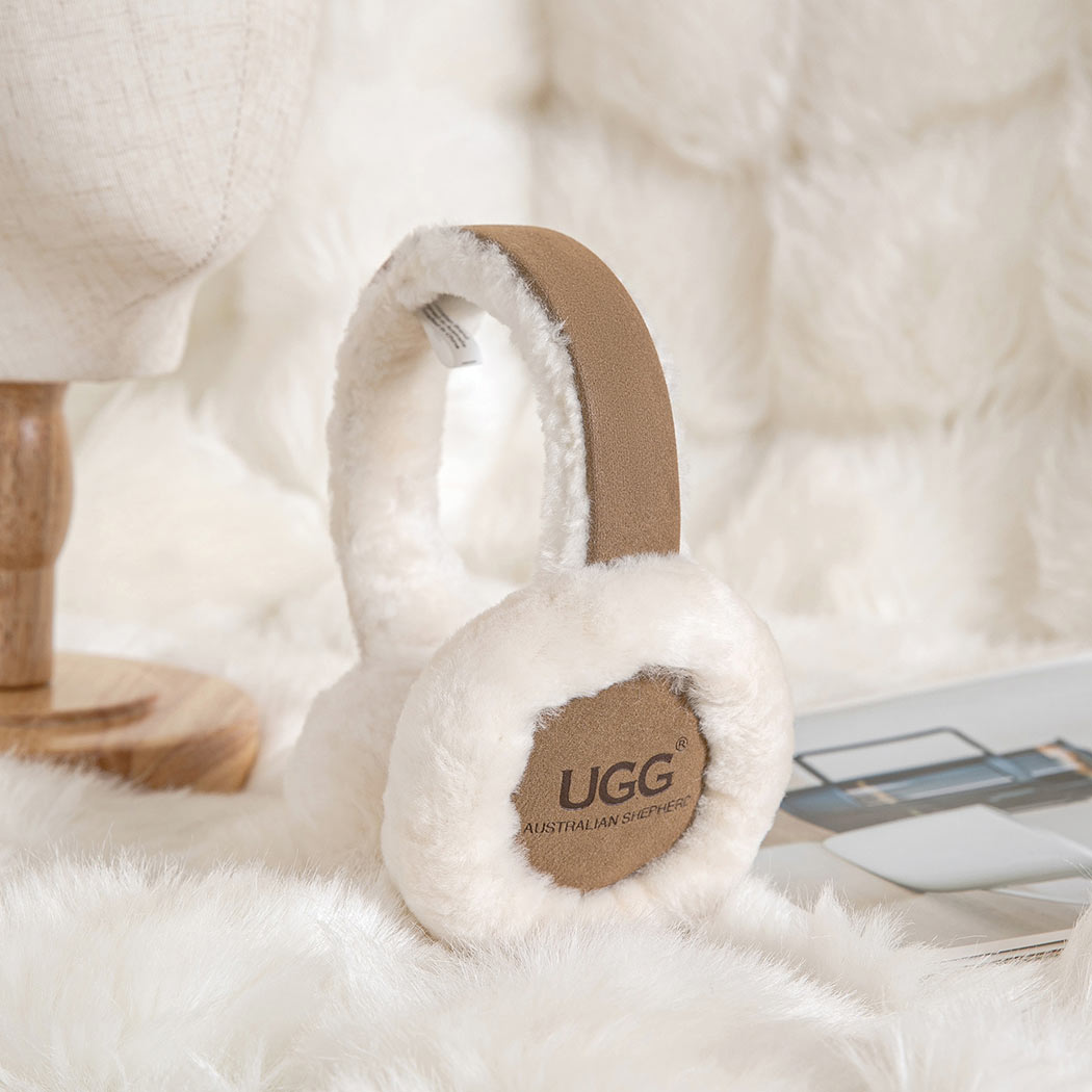AUSTRALIAN SHEPHERD® UGG Kids Adjustable Sheepskin Wool Earmuff Connie ASA 016