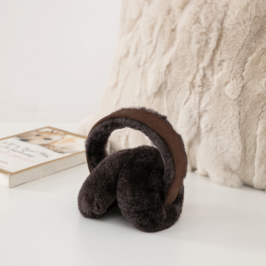 AUSTRALIAN SHEPHERD® UGG Kids Adjustable Sheepskin Wool Earmuff Connie ASA 016