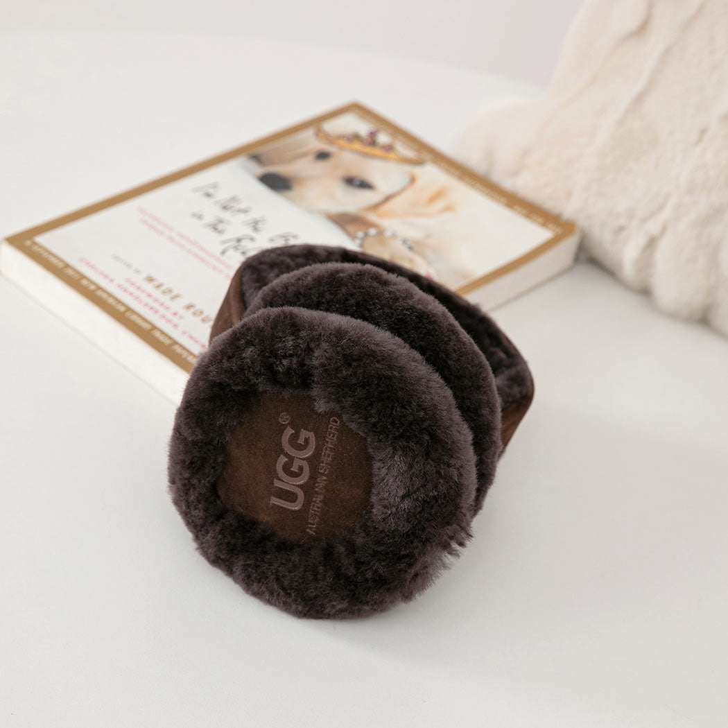 AUSTRALIAN SHEPHERD® UGG Kids Adjustable Sheepskin Wool Earmuff Connie ASA 016