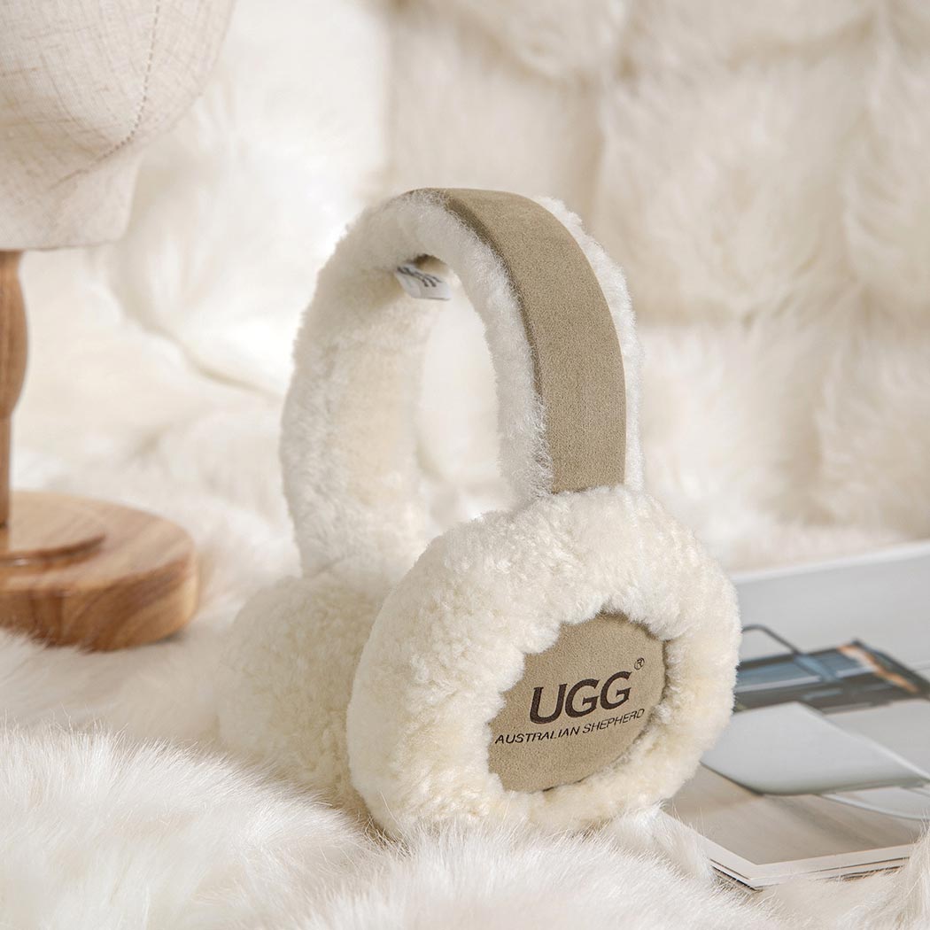 AUSTRALIAN SHEPHERD® UGG Kids Adjustable Sheepskin Wool Earmuff Connie ASA 016