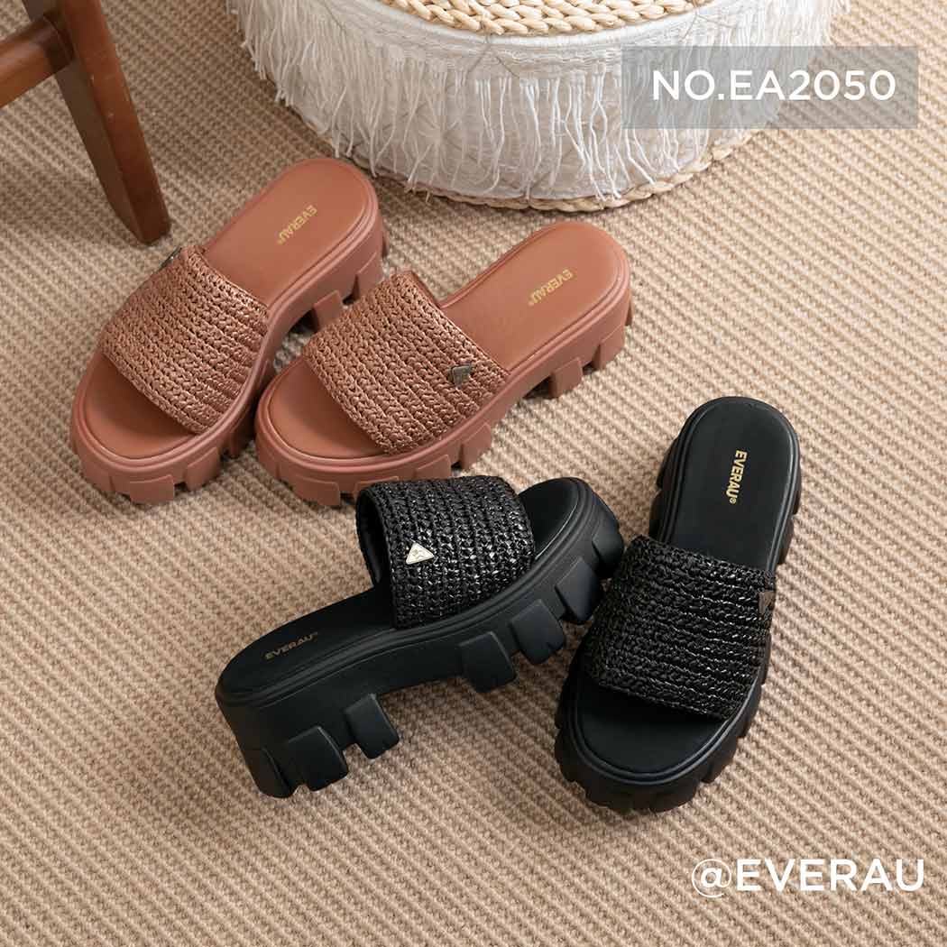 EVERAU® Women Woven Chunky Platform Sandals ea2050