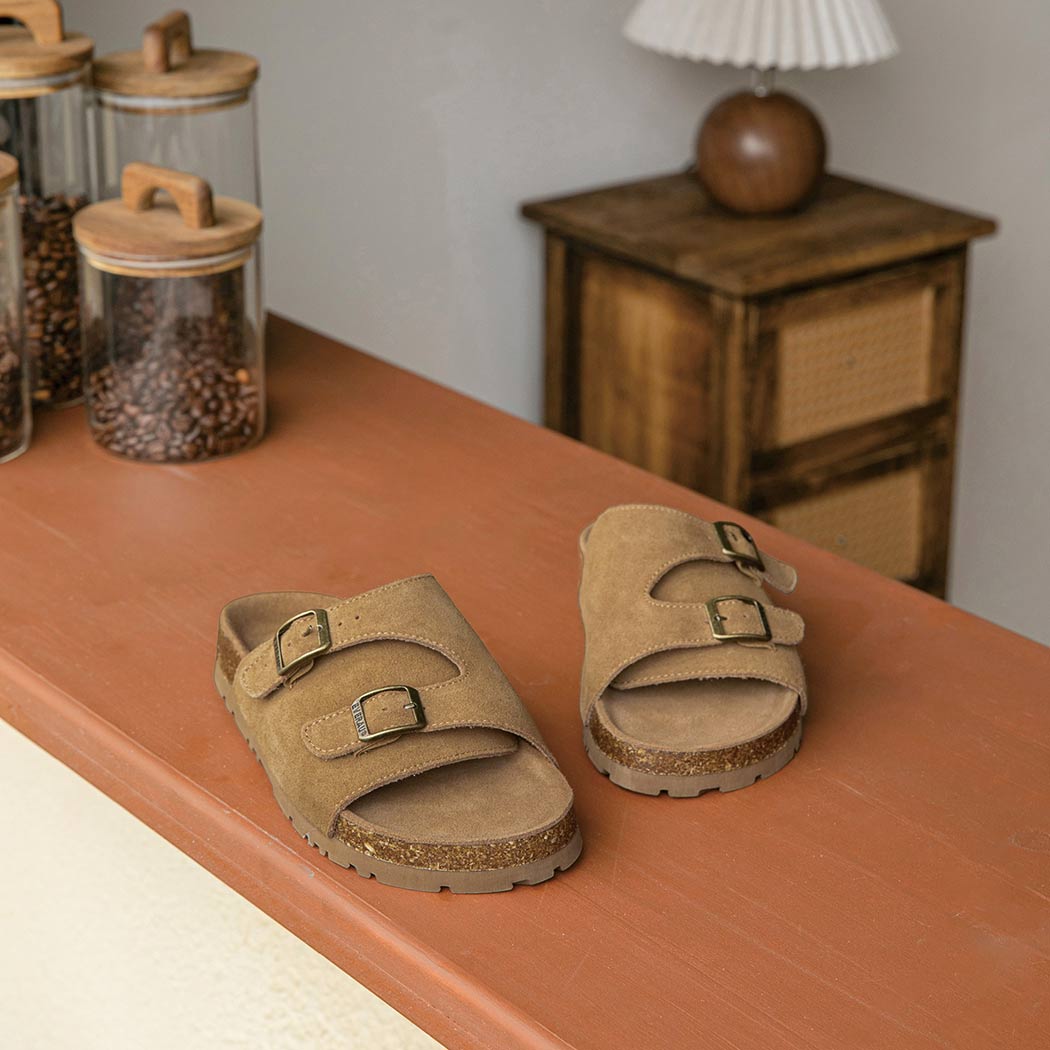 EVERAU® Adjustable Strap Slip-on Summer Sandal Slides Alexis EA 2052