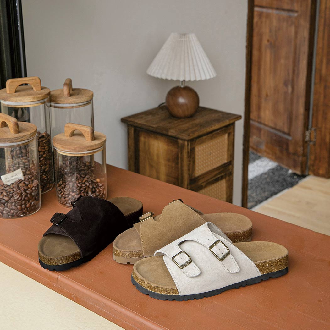 EVERAU® Adjustable Strap Slip-on Summer Sandal Slides Alexis EA 2052