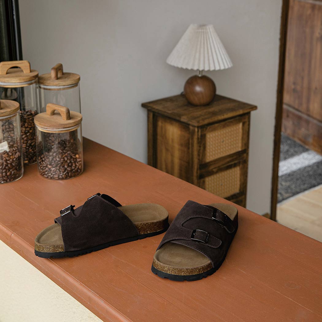EVERAU® Adjustable Strap Slip-on Summer Sandal Slides Alexis EA 2052