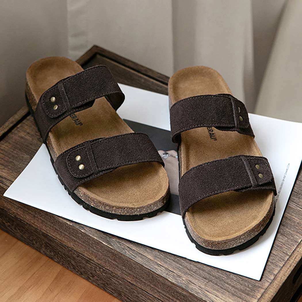 EVERAU® Double Straps Slip-on Summer Sandal Slides Aurelia EA 2053