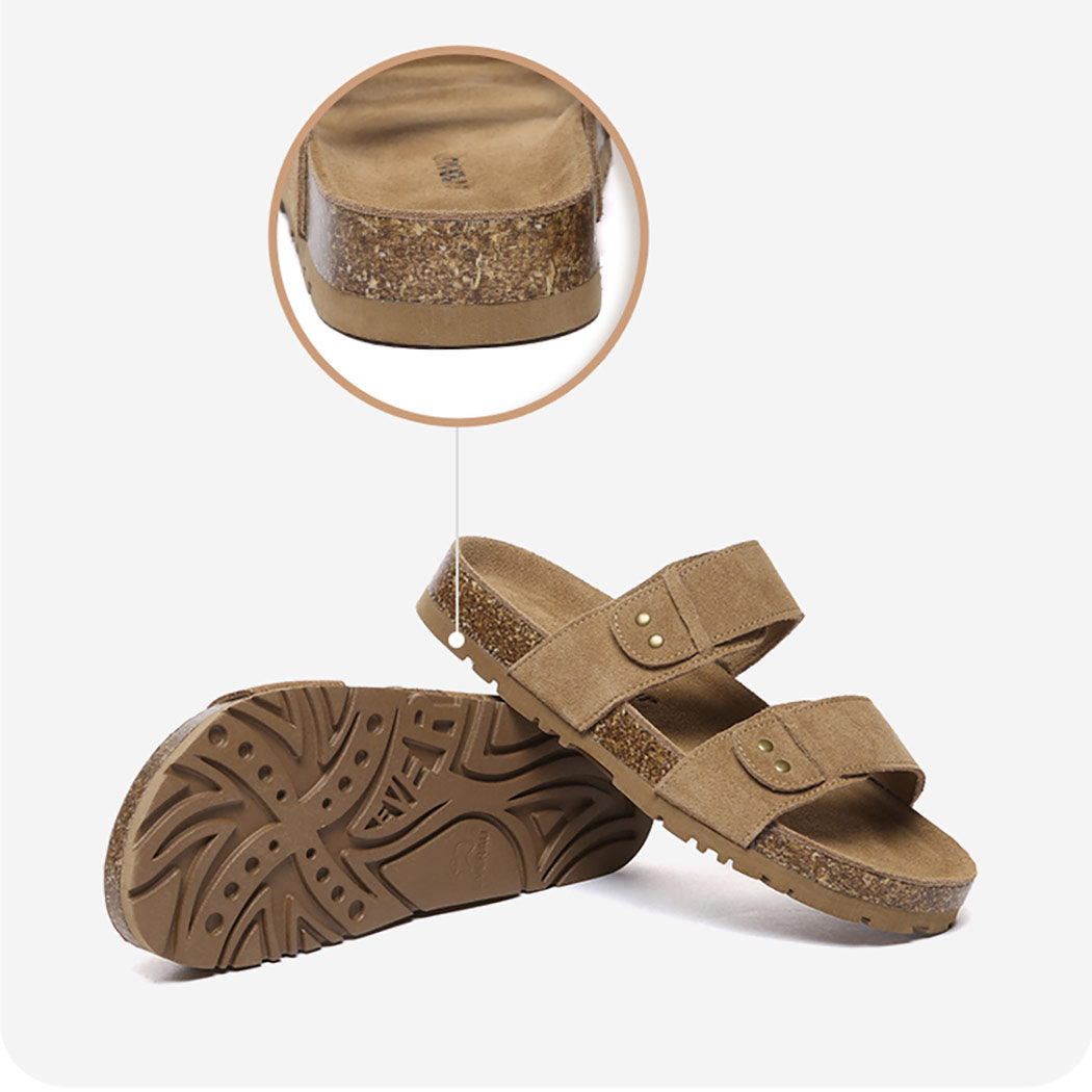 EVERAU® Double Straps Slip-on Summer Sandal Slides Aurelia EA 2053