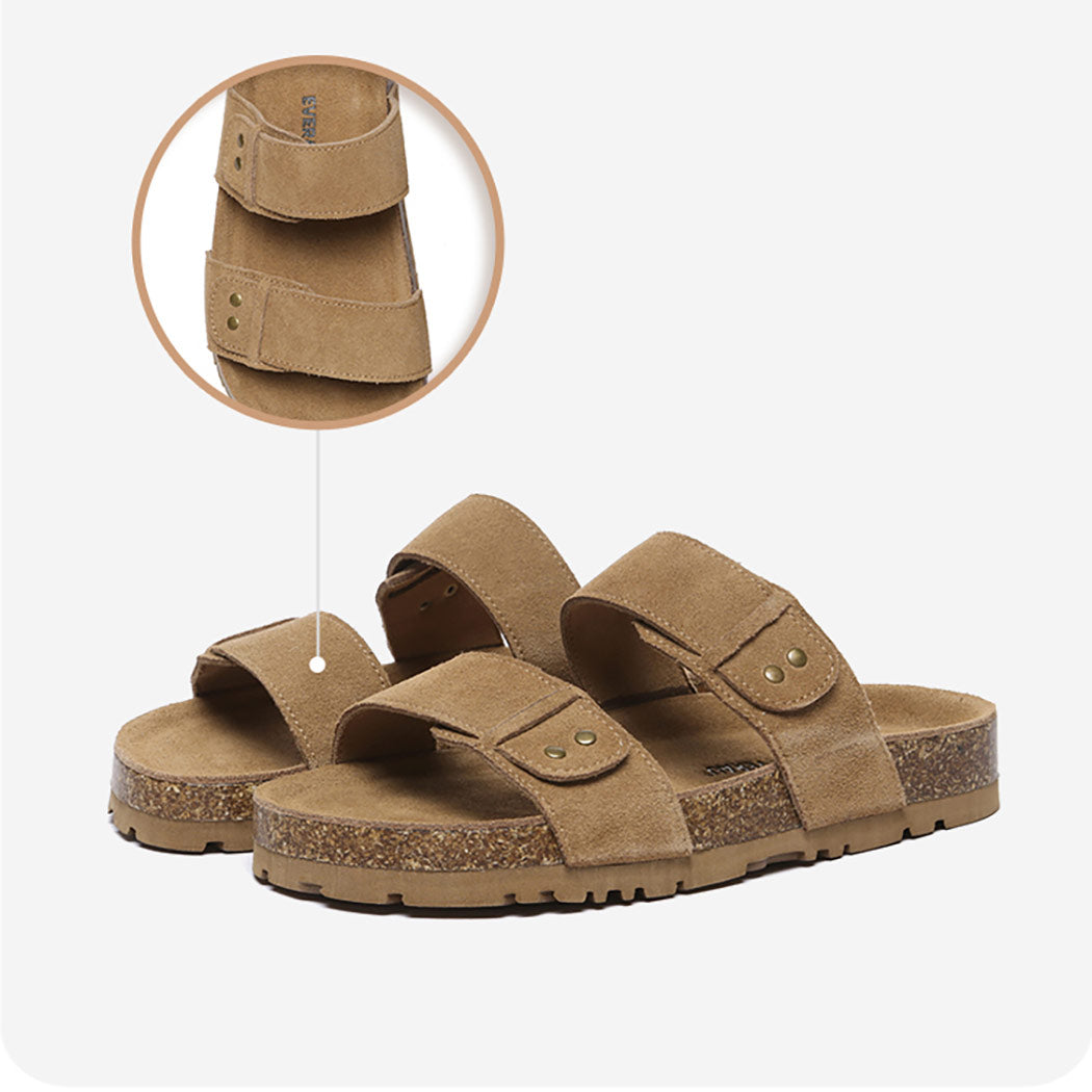 EVERAU® Double Straps Slip-on Summer Sandal Slides Aurelia EA 2053