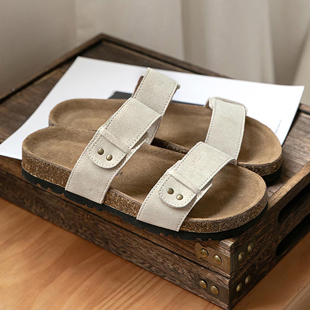 EVERAU® Double Straps Slip-on Summer Sandal Slides Aurelia EA 2053