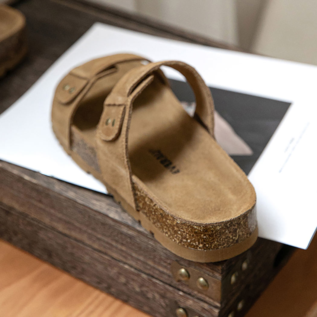 EVERAU® Double Straps Slip-on Summer Sandal Slides Aurelia EA 2053