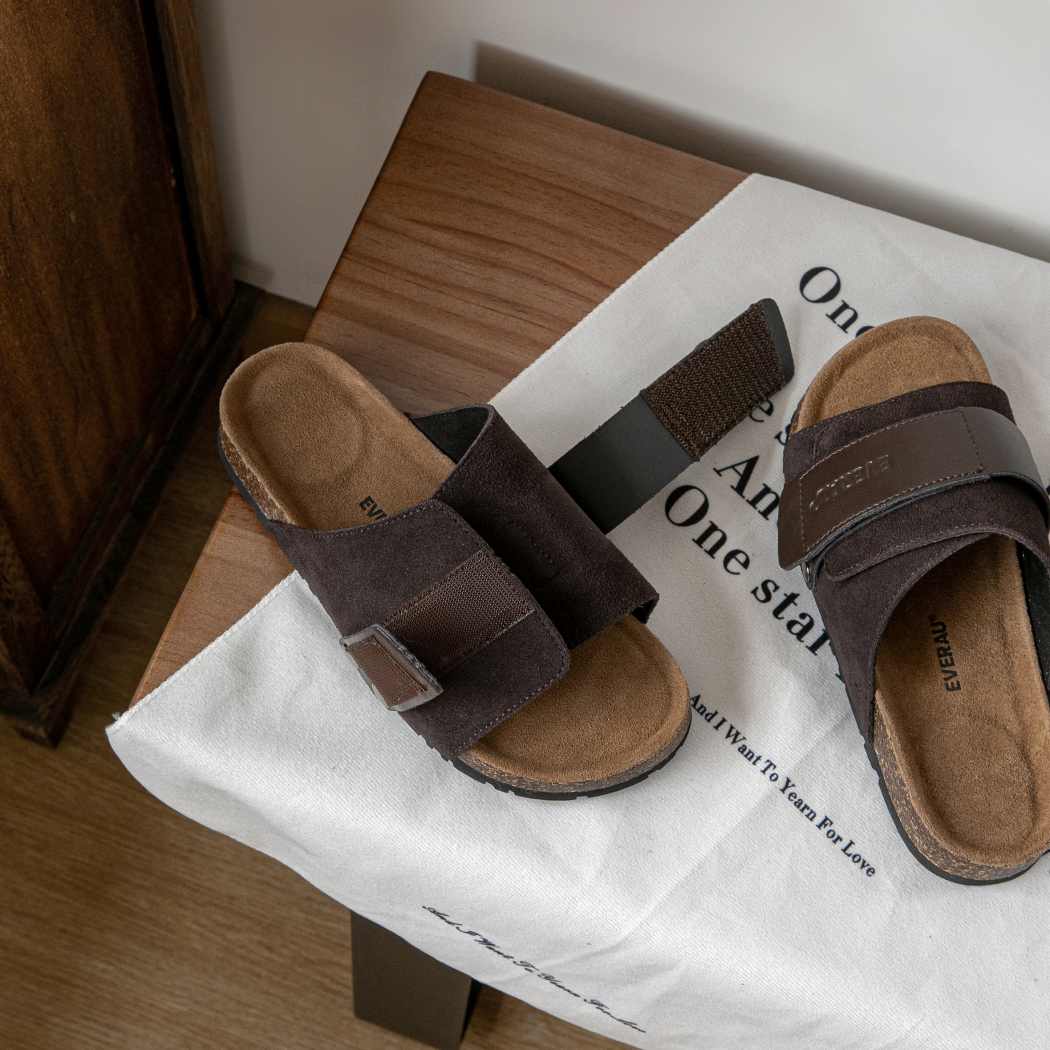 EVERAU® Adjustable Strap Slip-on Summer Sandal Slides Terrain EA 2054