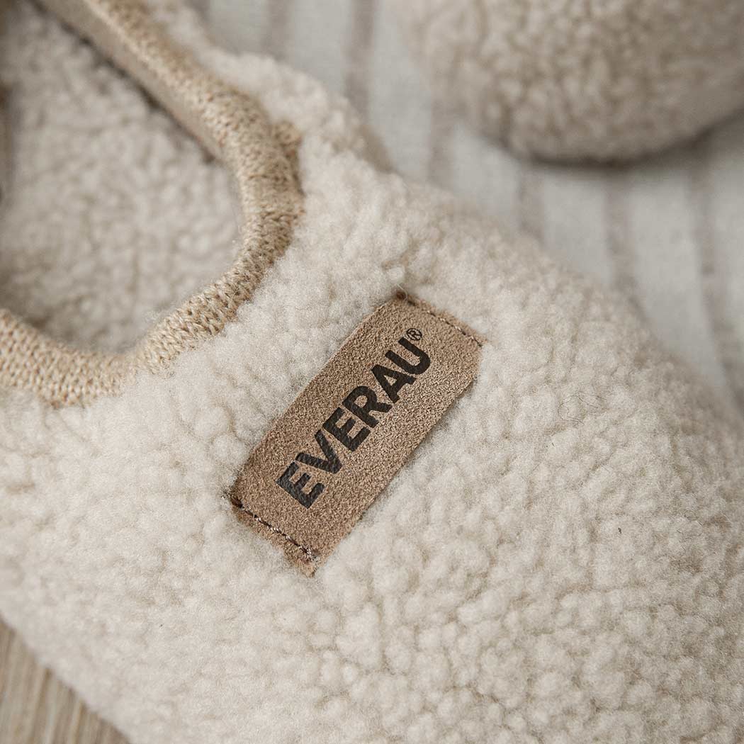EVERAU® UGG Slippers Women Curly Sheepskin Wool Elastic Lucina EA 2055
