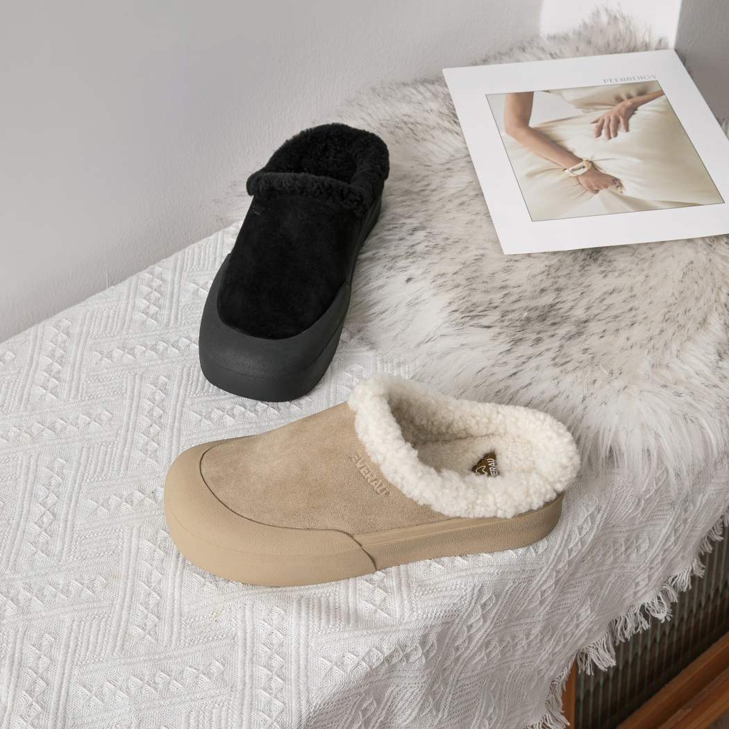 EVERAUĀ® UGG Slippers Sheepskin Wool Scuff Staney EA 2060
