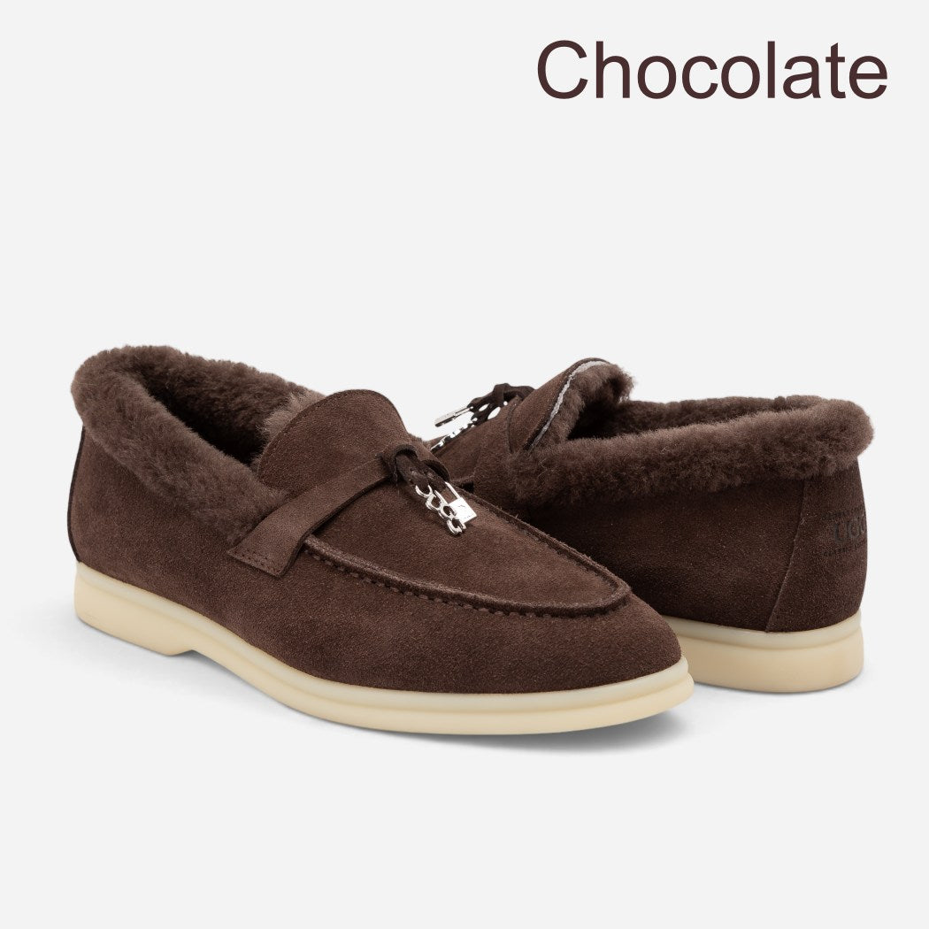 OZWEAR UGG Women's Shearling Loafer UGG Moccasin OB 1034