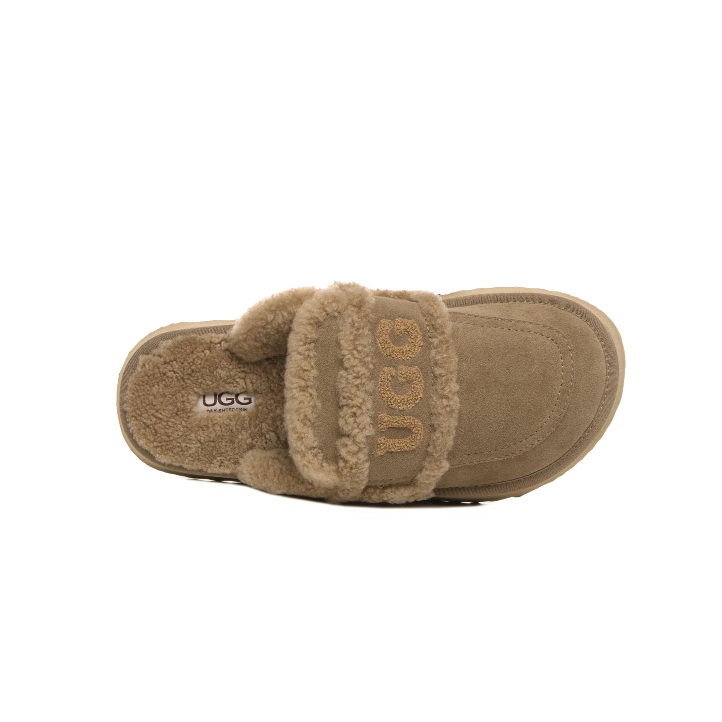 UGG Erin Platform Scuff Shearling Slipper DK 144