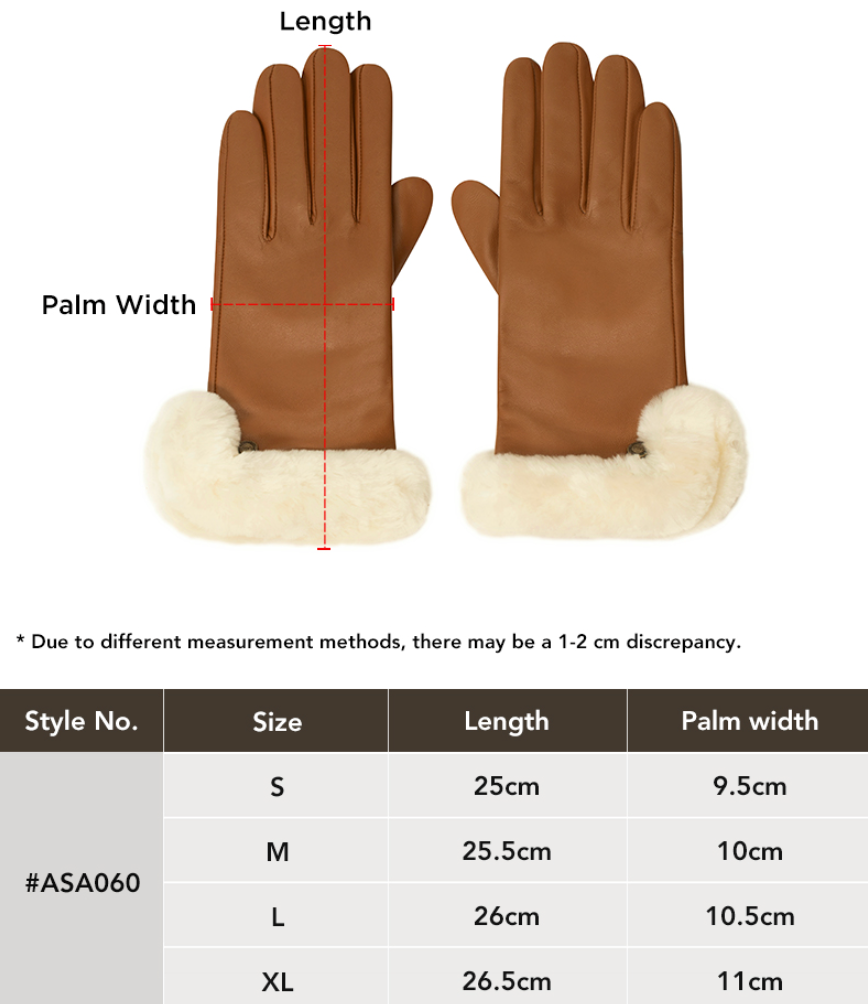 AUSTRALIAN SHEPHERD® Norya Sheepskin Leather Wool Gloves ASA 060