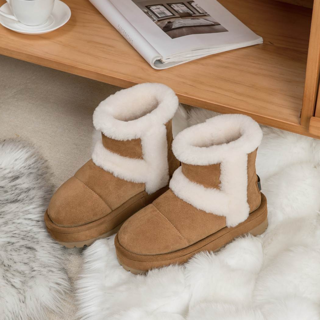 UGG EVERAU® Udelia Platform Shearling-Lined Boots UEA 3007