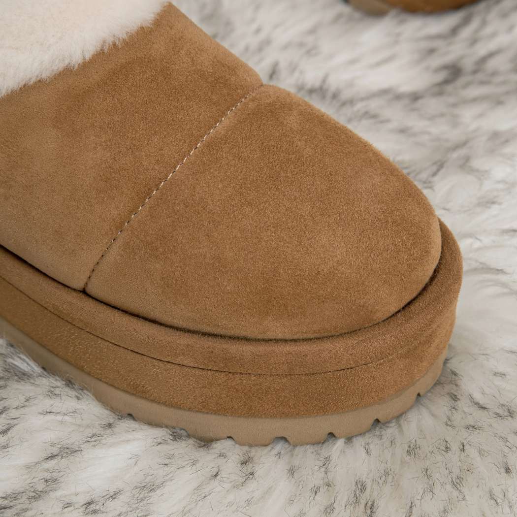 UGG EVERAU® Udelia Platform Shearling-Lined Boots UEA 3007
