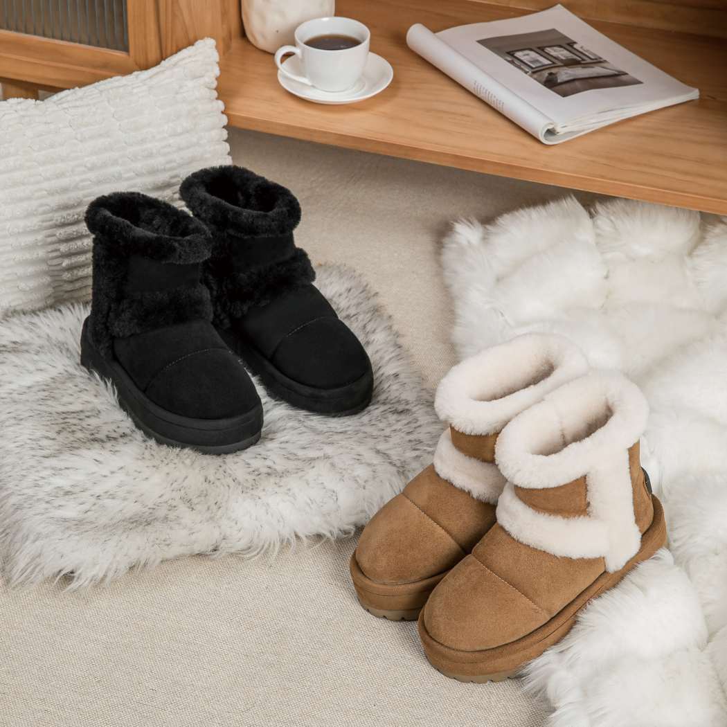 UGG EVERAU® Udelia Platform Shearling-Lined Boots UEA 3007