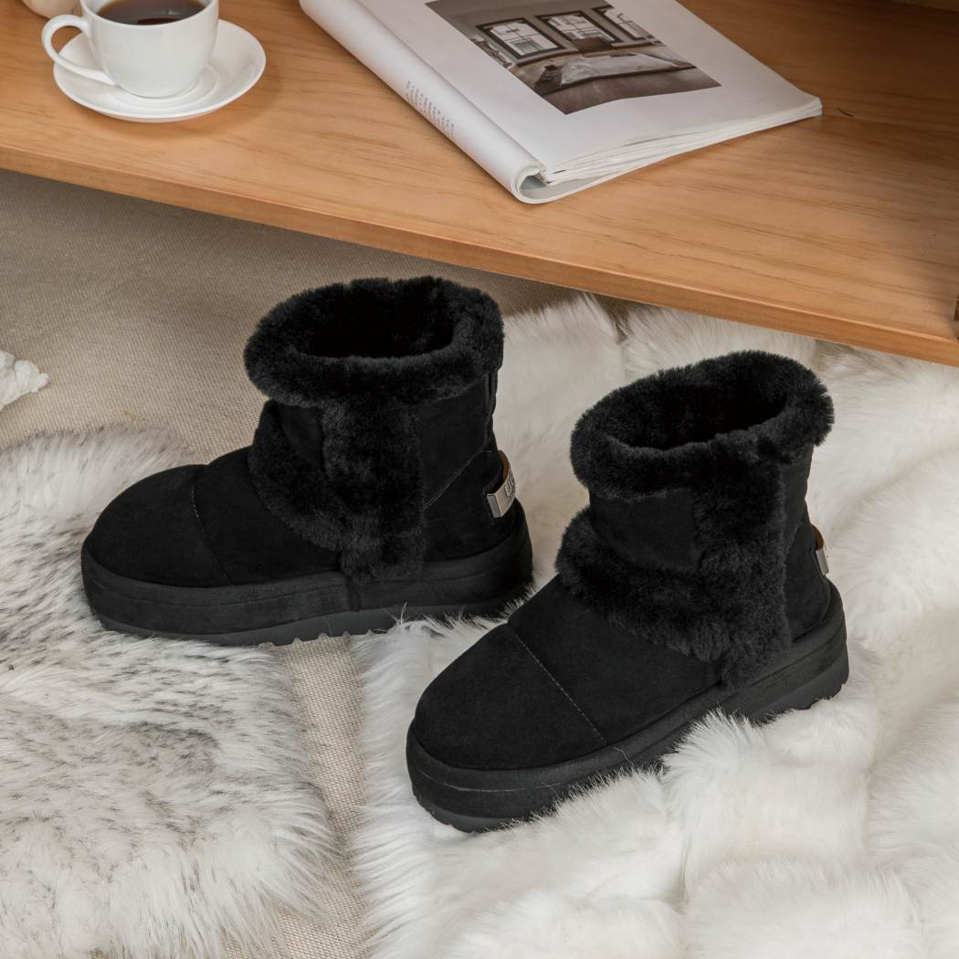 UGG EVERAU® Udelia Platform Shearling-Lined Boots UEA 3007