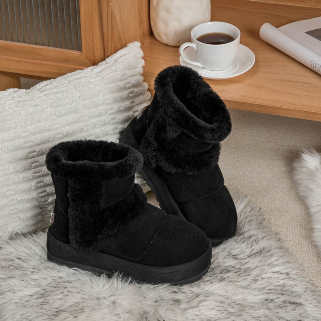UGG EVERAU® Udelia Platform Shearling-Lined Boots UEA 3007