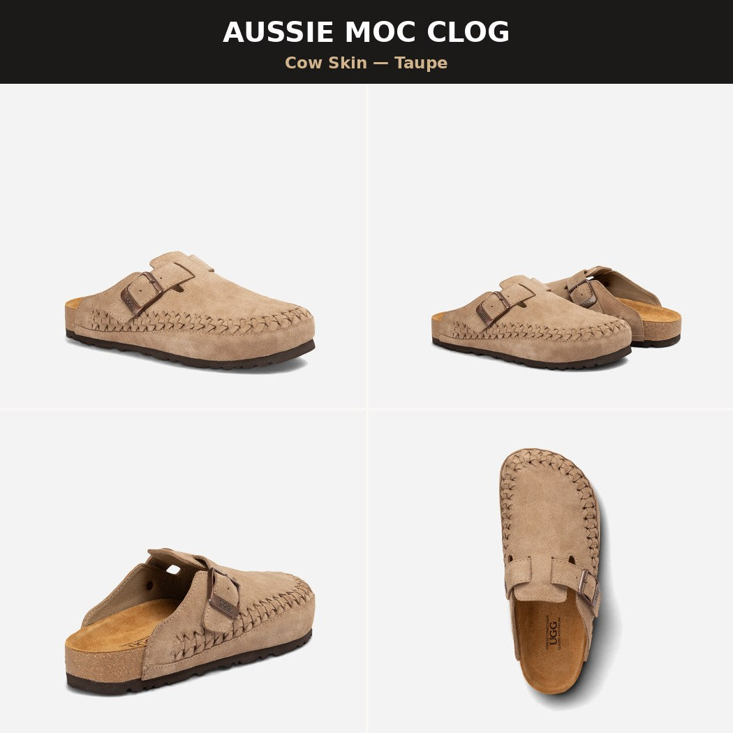 OZWEAR UGG AUSSIE MOC SOFT FOOTBED CLOG OB755MOC