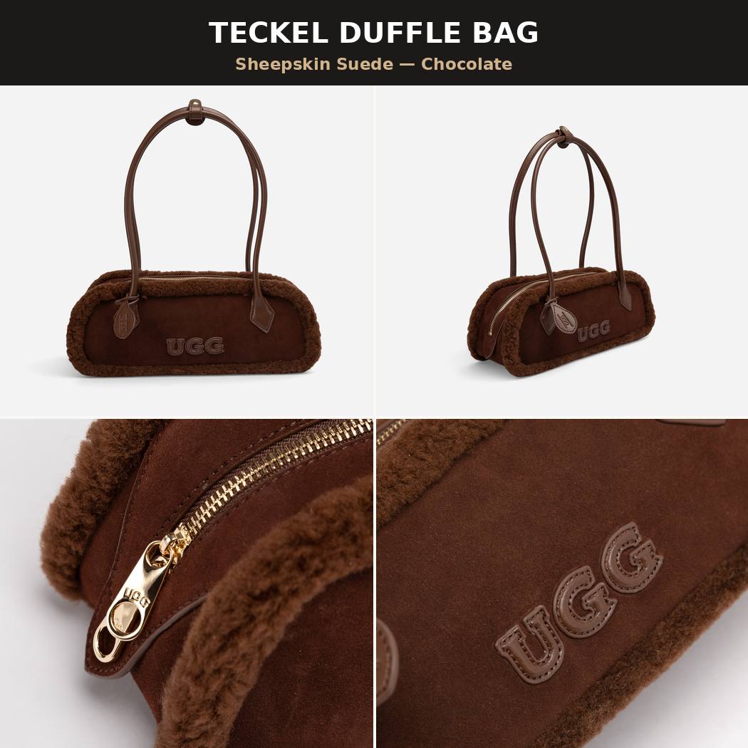 OZWEAR UGG SHEARLING TECKEL DUFFLE HANDLE BAG OZB058