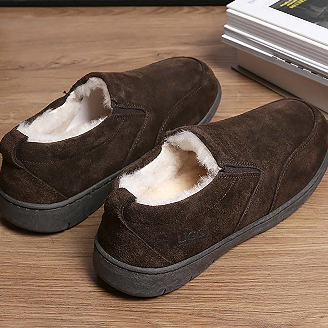 AUSTRALIAN SHEPHERD® UGG Slippers Men Sheepskin Wool Ankle Dino AS 2011