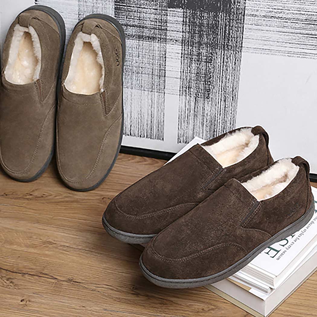 AUSTRALIAN SHEPHERD® UGG Slippers Men Sheepskin Wool Ankle Dino AS 2011