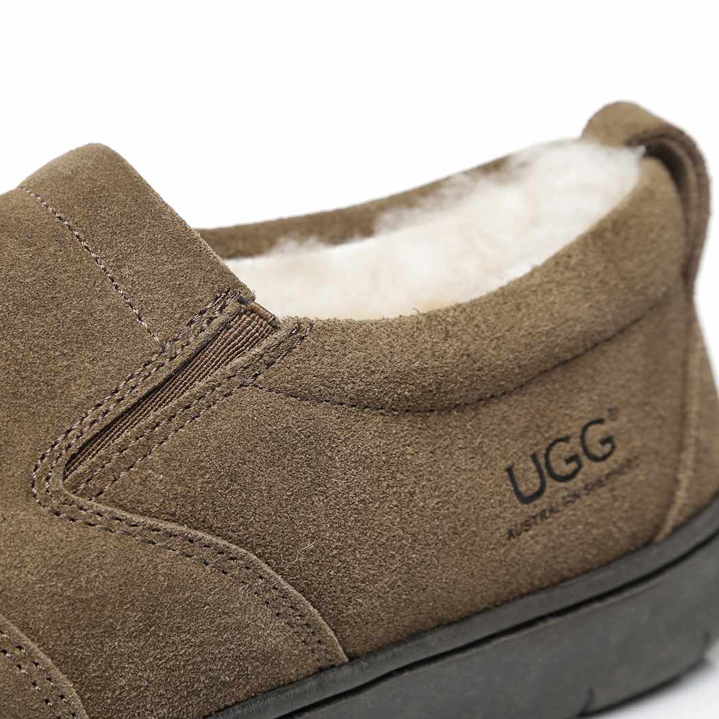 AUSTRALIAN SHEPHERD® UGG Slippers Men Sheepskin Wool Ankle Dino AS 2011