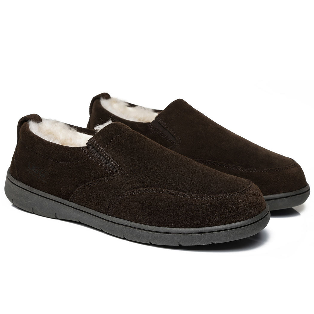 AUSTRALIAN SHEPHERD® UGG Slippers Men Sheepskin Wool Ankle Dino AS 2011