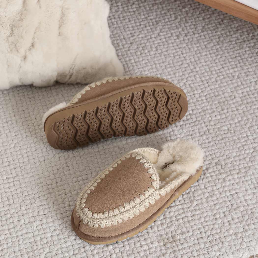 AUSTRALIAN SHEPHERD® UGG Slippers Women Sheepskin Wool Knitted Sophia AS 2072