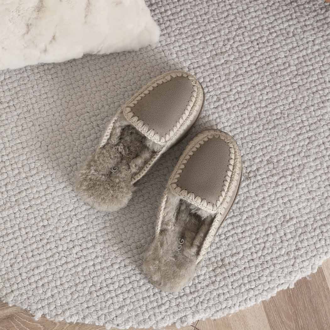 AUSTRALIAN SHEPHERD® UGG Slippers Women Sheepskin Wool Knitted Sophia AS 2072