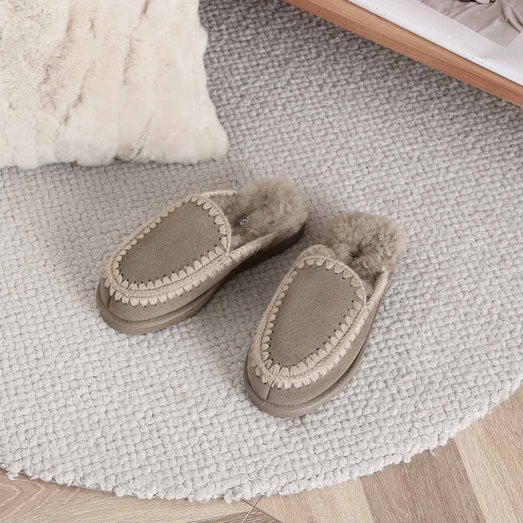 AUSTRALIAN SHEPHERD® UGG Slippers Women Sheepskin Wool Knitted Sophia AS 2072