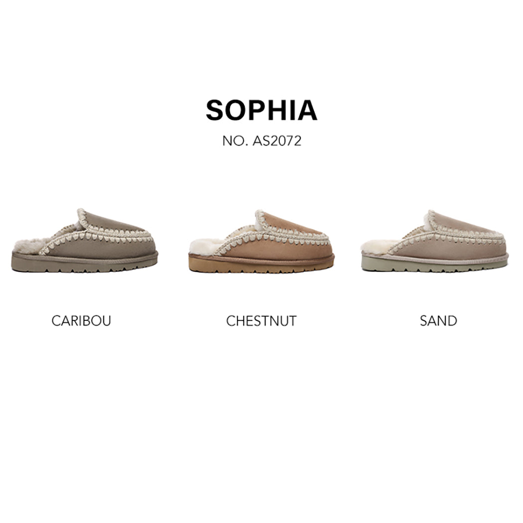 AUSTRALIAN SHEPHERD® UGG Slippers Women Sheepskin Wool Knitted Sophia AS 2072