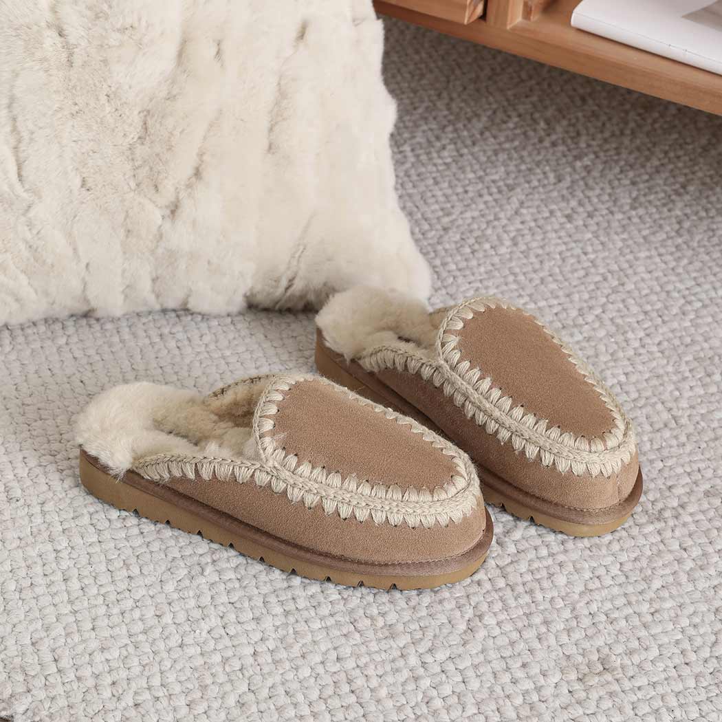 AUSTRALIAN SHEPHERD® UGG Slippers Women Sheepskin Wool Knitted Sophia AS 2072